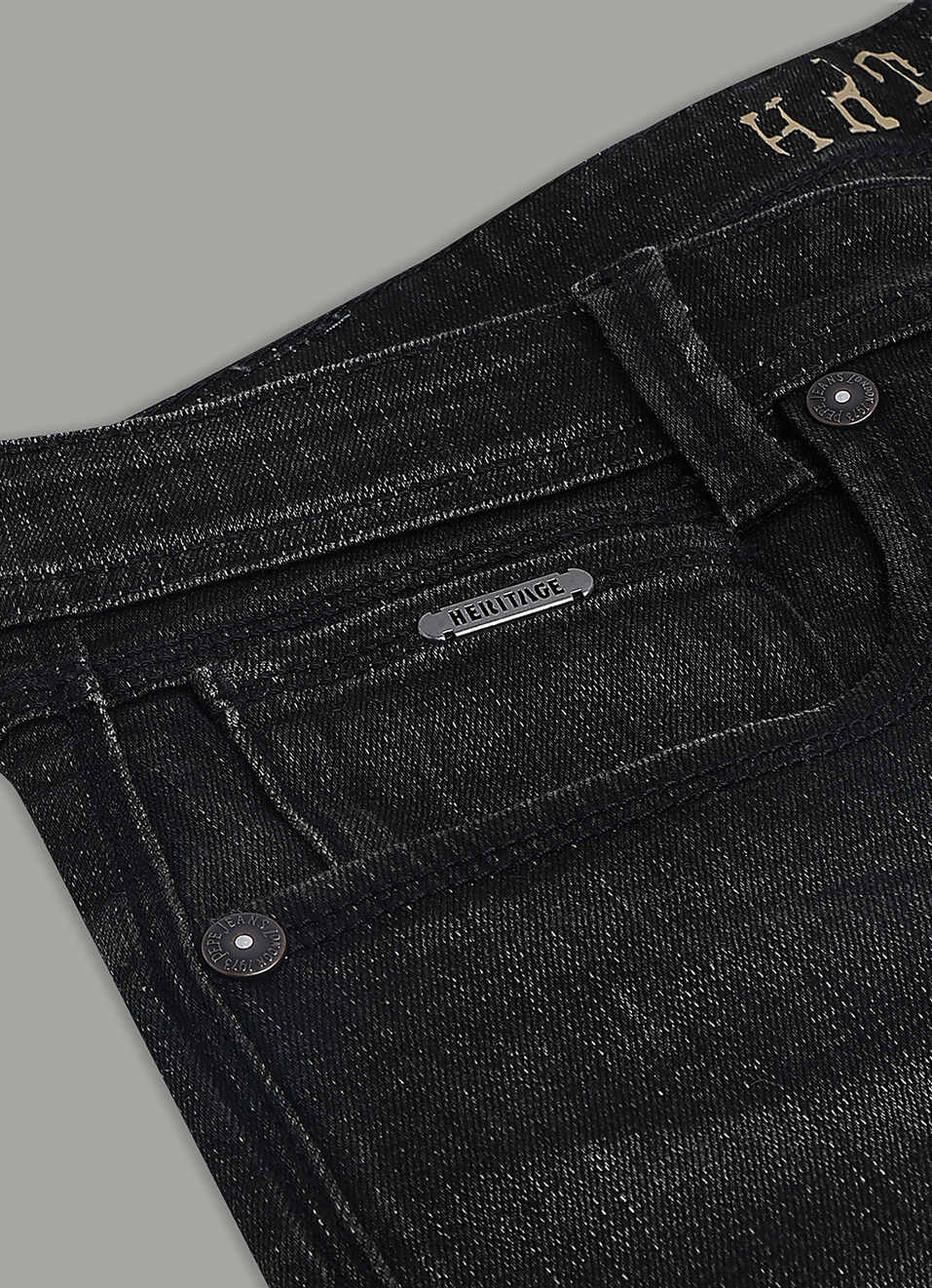 Men Dark Used Straight Fit Jeans, , large image number 5