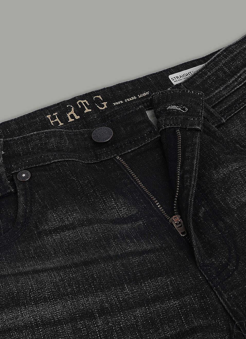 Men Dark Used Straight Fit Jeans, , large image number 6