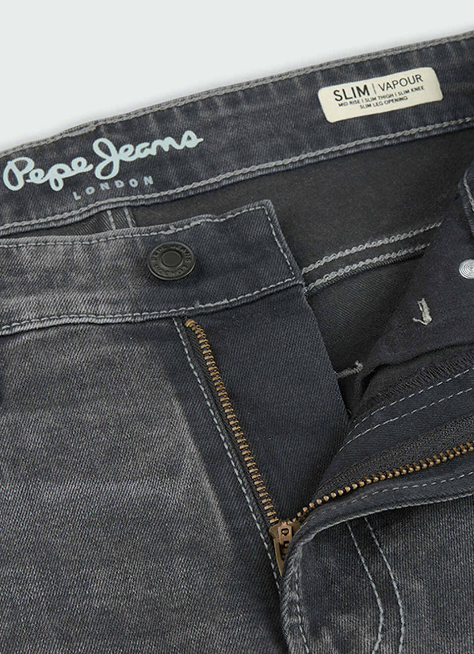 Men Grey Slim Fit Stretchable Jeans, , large image number 6