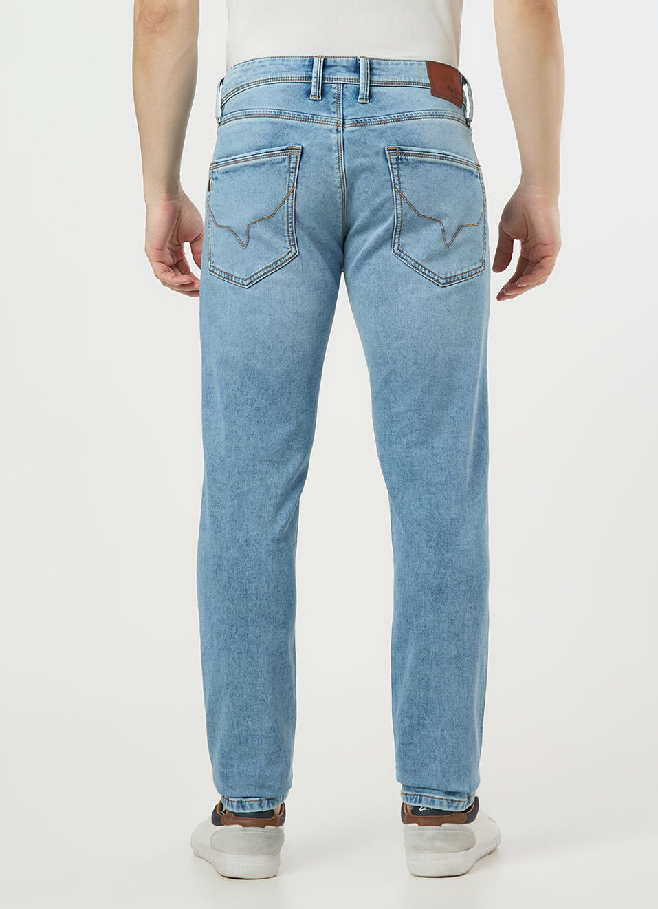 Men Light Blue Low Rise Slim Fit Gymindigo Jeans, , large image number 3