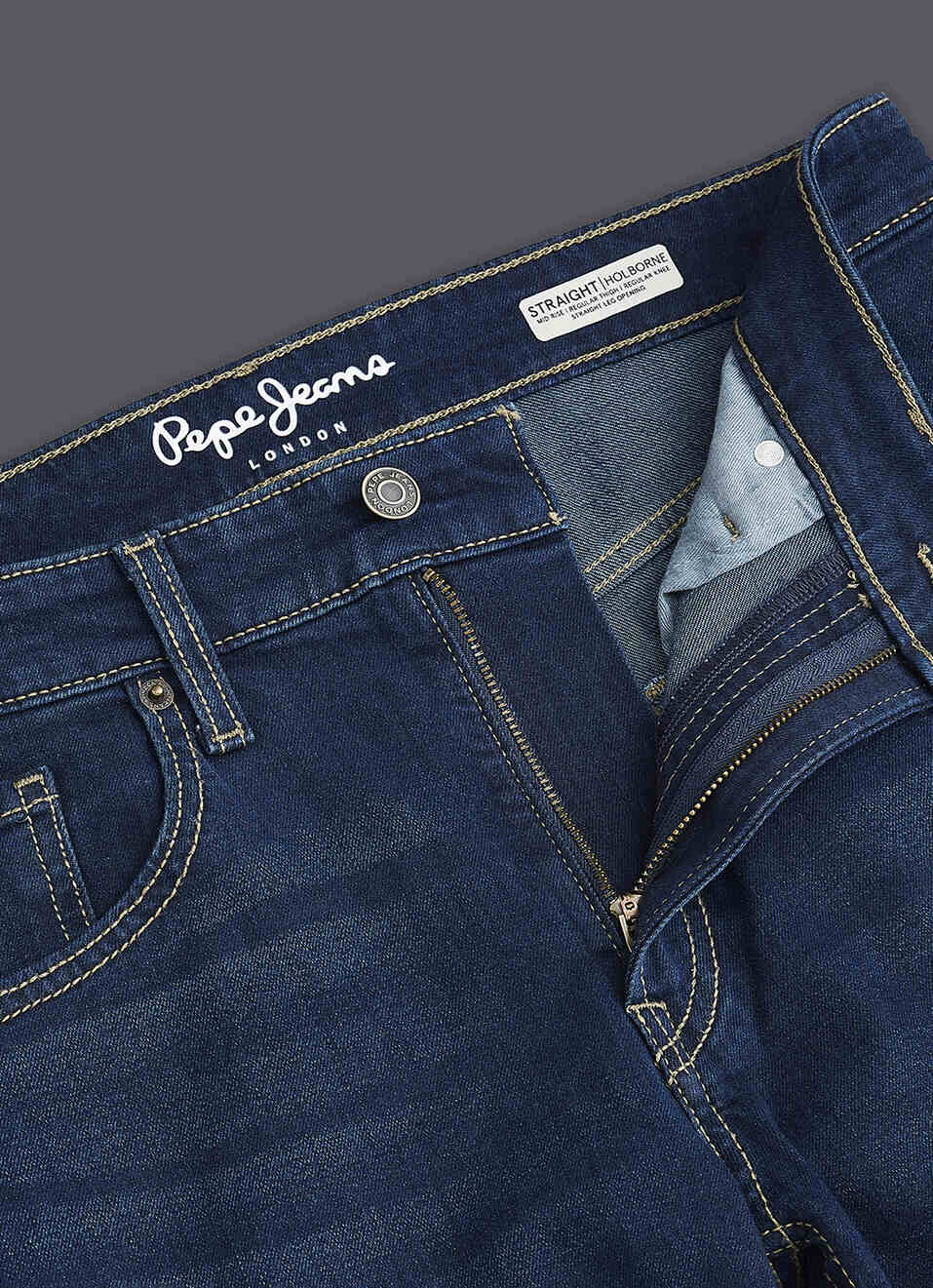 Men Blue Straight Fit Mid Rise Stretchable Jeans, , large image number 6