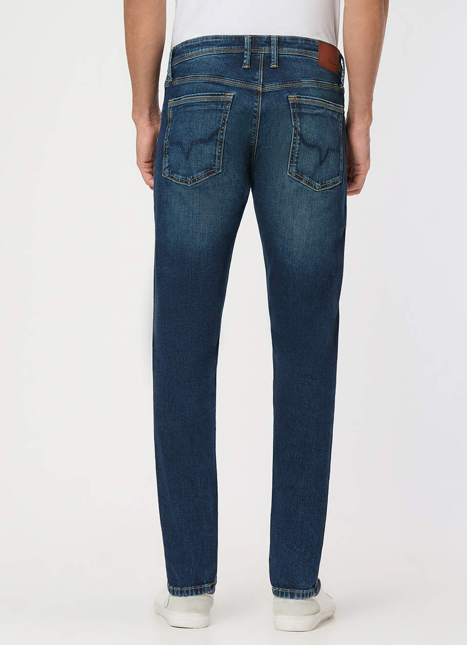 Men Blue Mid Rise Slim Fit Gymindigo Jeans, , large image number 3