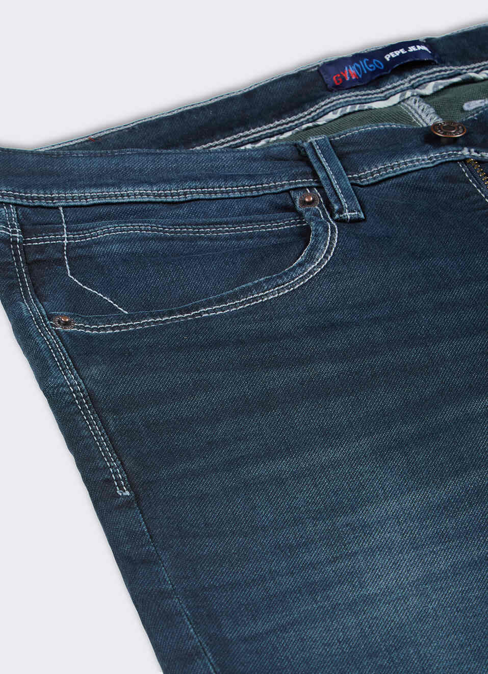 Men Blue Slim Fit Stretchable Jeans, , large image number 5