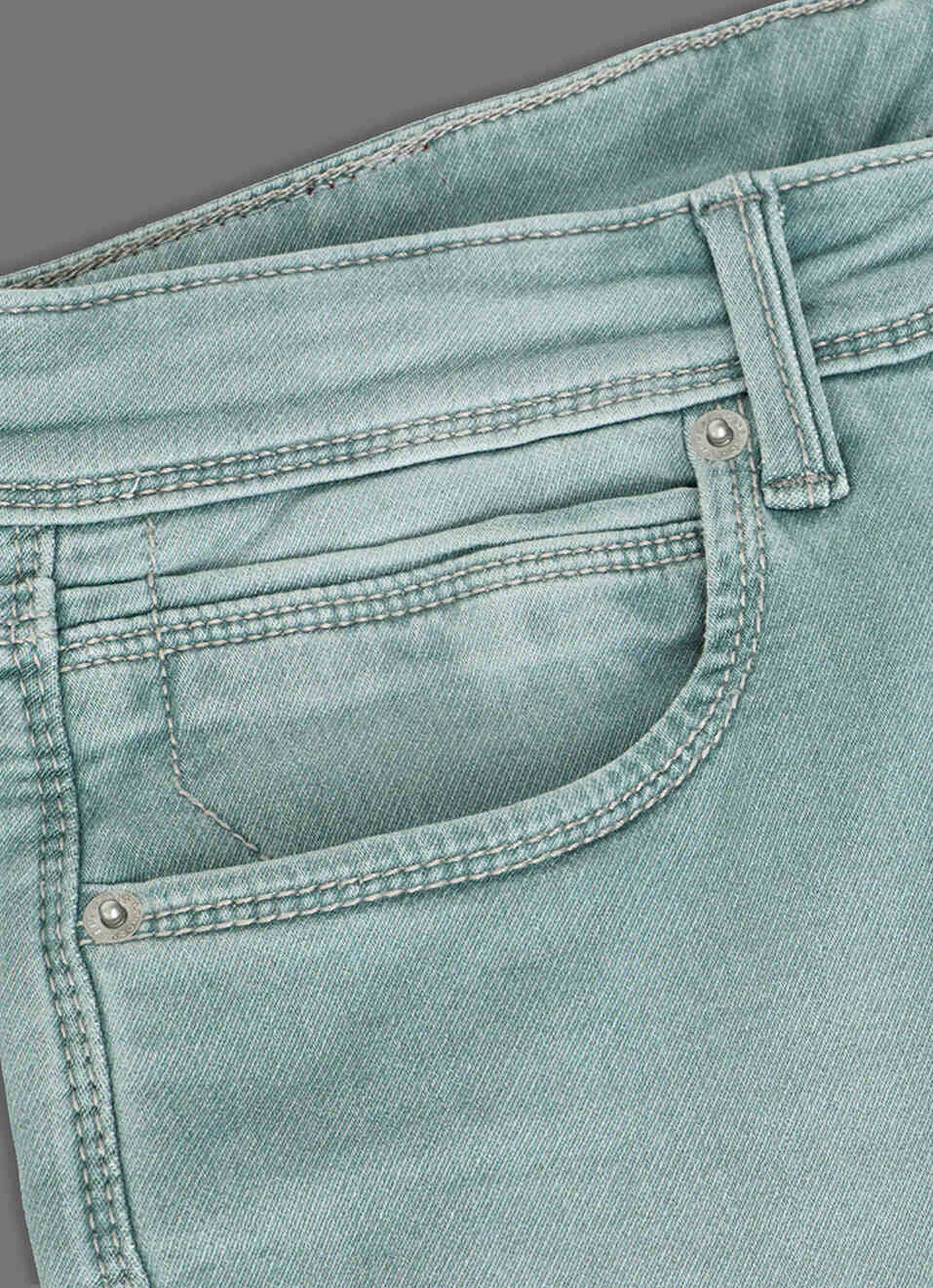 Men Mint Green Mid Rise Skinny Fit Ankle Jeans, , large image number 5