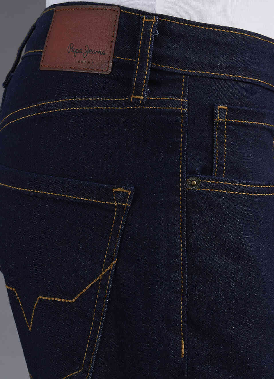 Men Blue Straight Fit Mid Rise Stretchable Jeans, , large image number 4