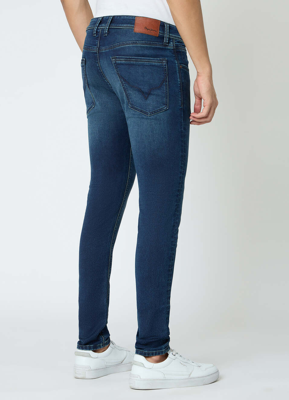 Men Green Slim Fit Stretchable Jeans, , large image number 3