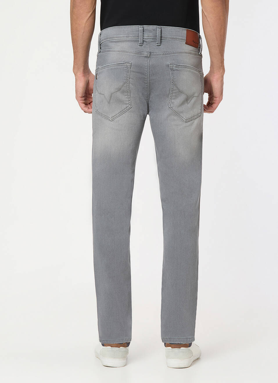 Men Grey Low Rise Slim Fit Gymindigo Jeans, , large image number 3