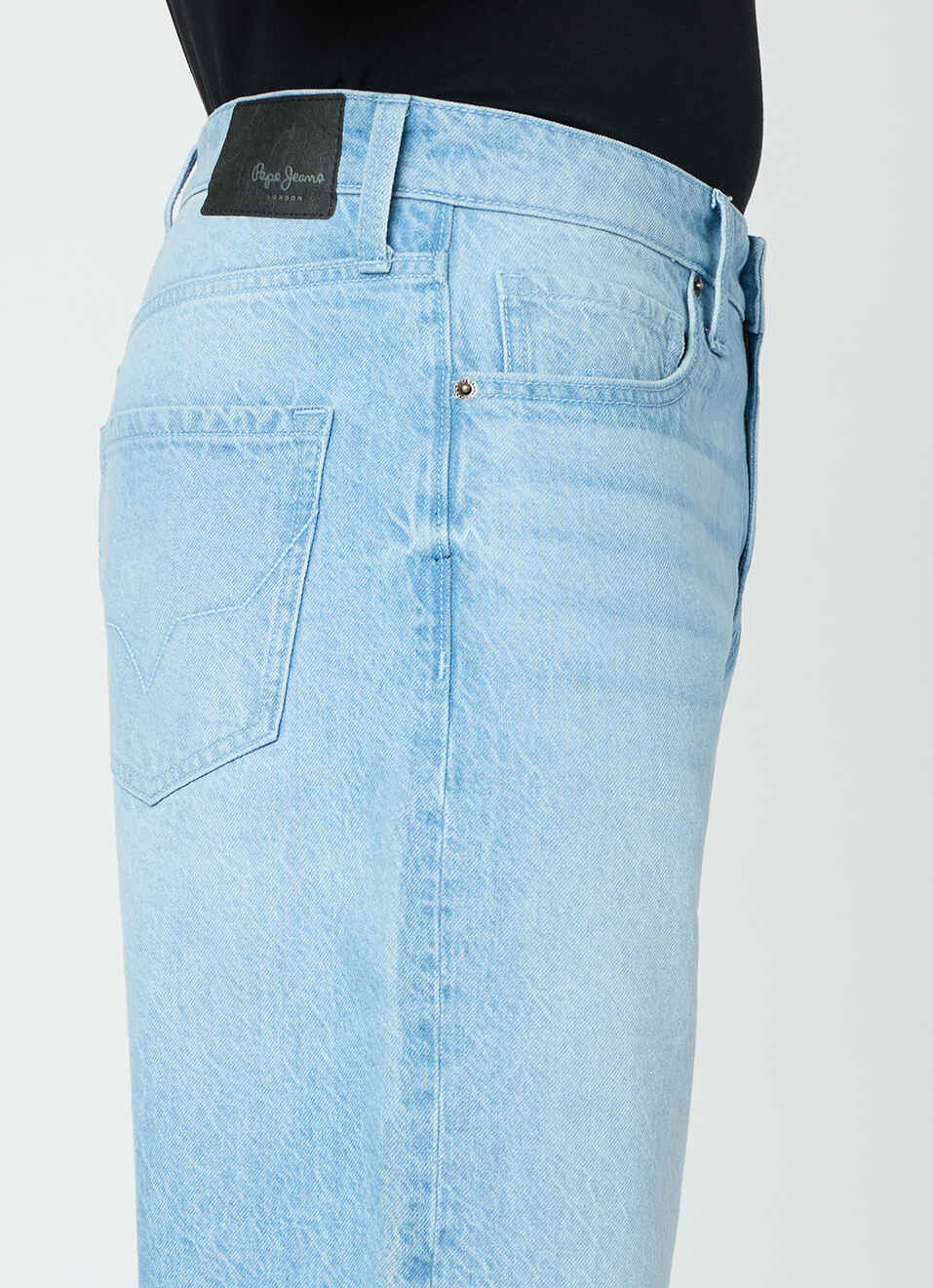 Men Blue Mid Rise Tapered Jeans, , large image number 4