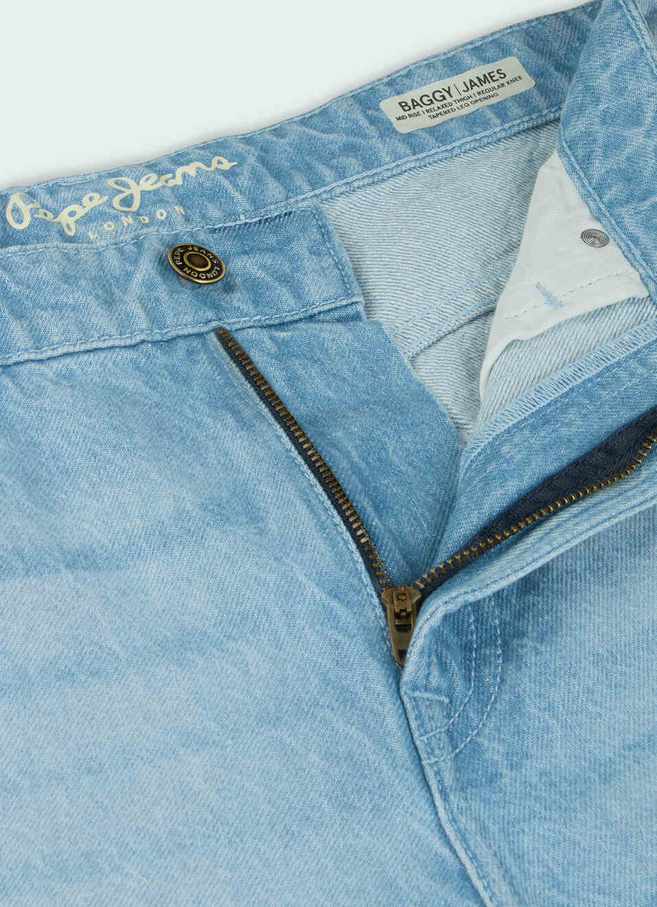 Men Blue Mid Rise Tapered Jeans, , large image number 6