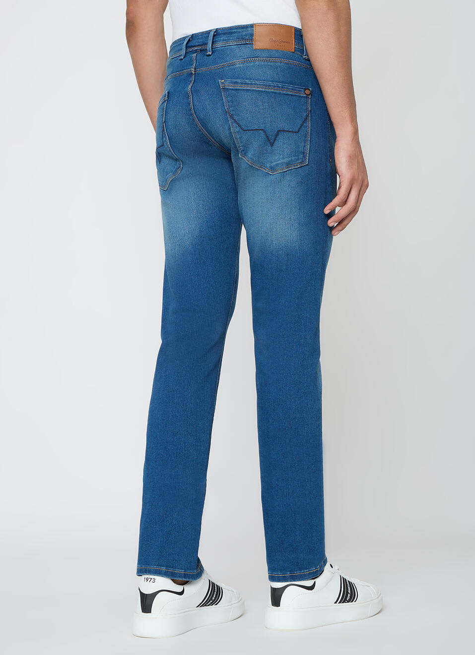 Men Blue Slim Fit Stretchable Jeans, , large image number 3