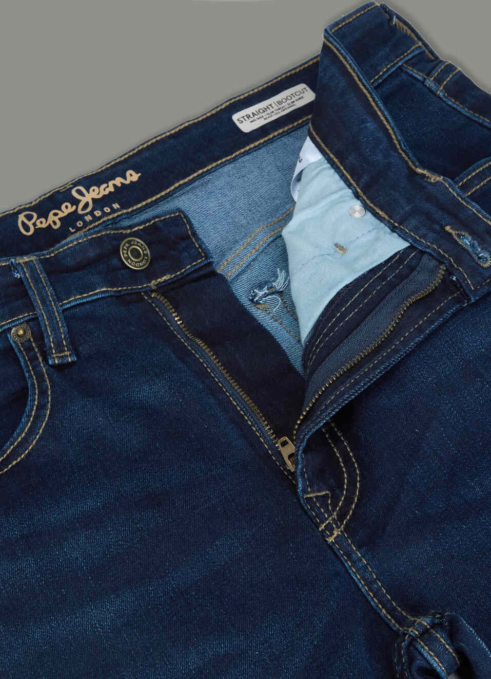 Men Blue Dark Used Bootcut Fit Mid Rise Stretchable Jeans, , large image number 6