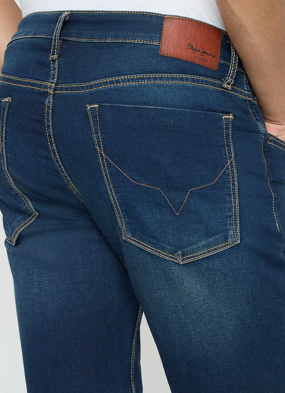 Men Blue Slim Fit Stretchable Denim Shorts, , large image number 5