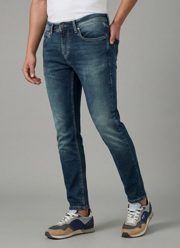 Men Medium Blast Skinny Fit Mid Rise Stretchable Jeans
