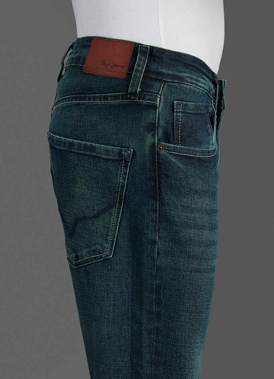 Men Green Mid Rise Straight Fit Premium Jeans, , large image number 4