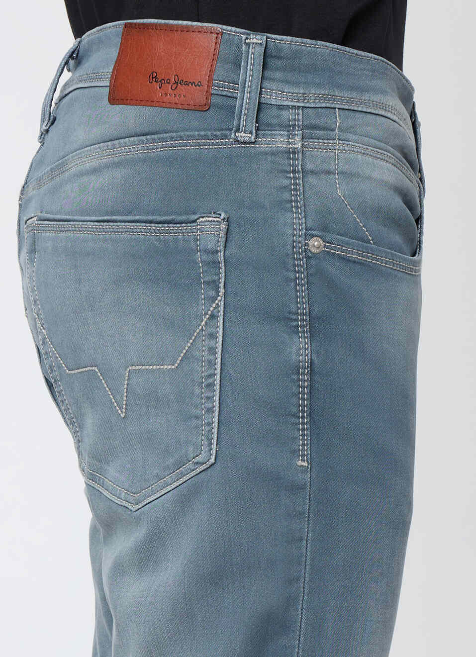 Men Grey Slim Fit Stretchable Jeans, , large image number 4