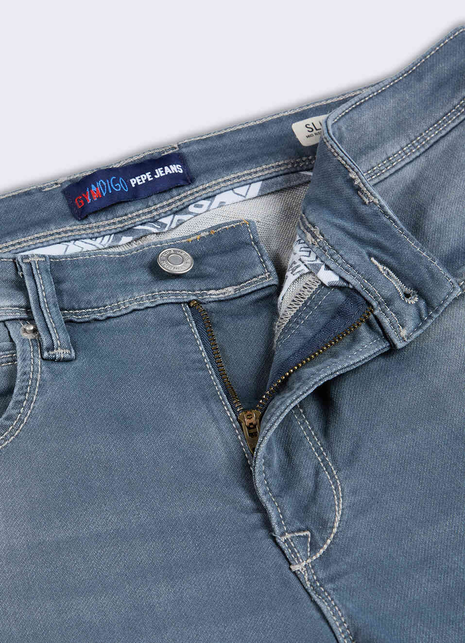 Men Grey Slim Fit Stretchable Jeans, , large image number 6