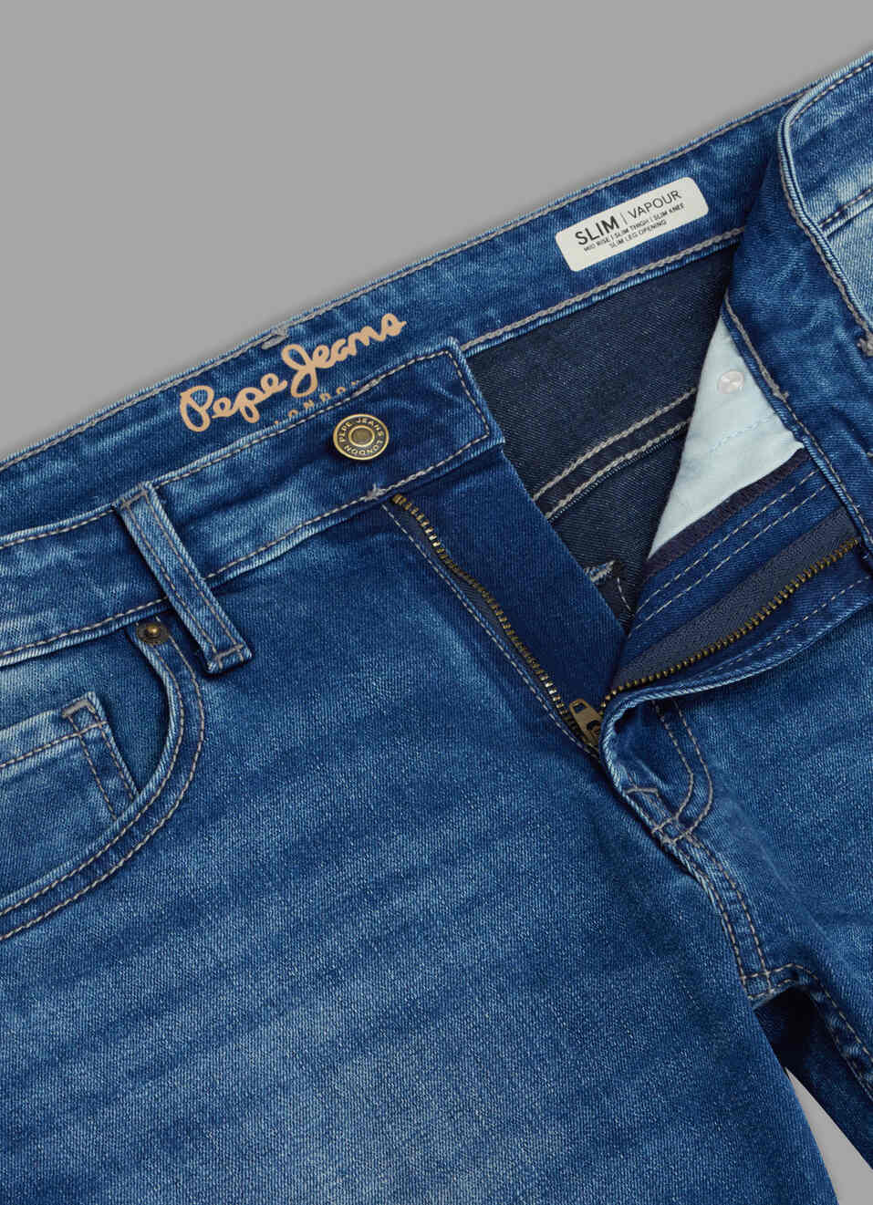 Men Blue Slim Fit Mid Rise Stretchable Jeans, , large image number 6