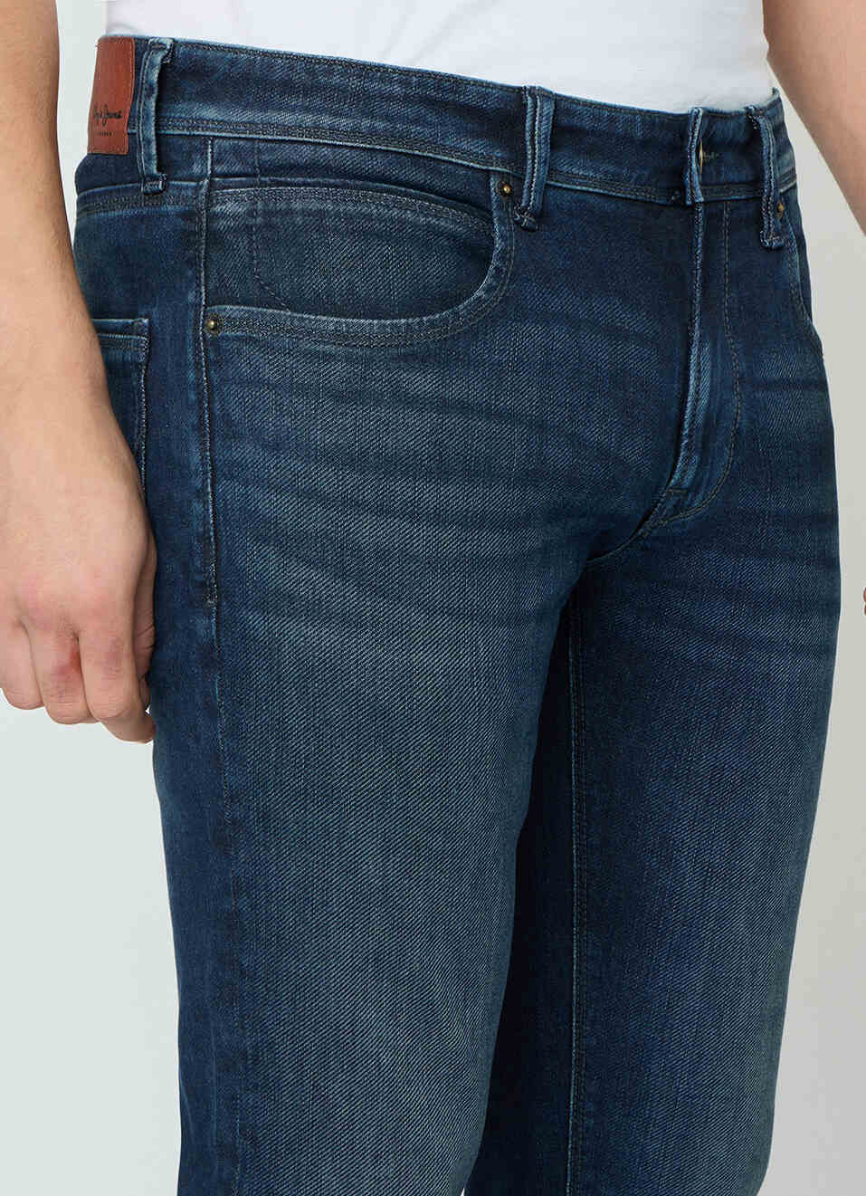 Men Blue Low Rise Slim Fit Gymindigo Jeans, , large image number 4