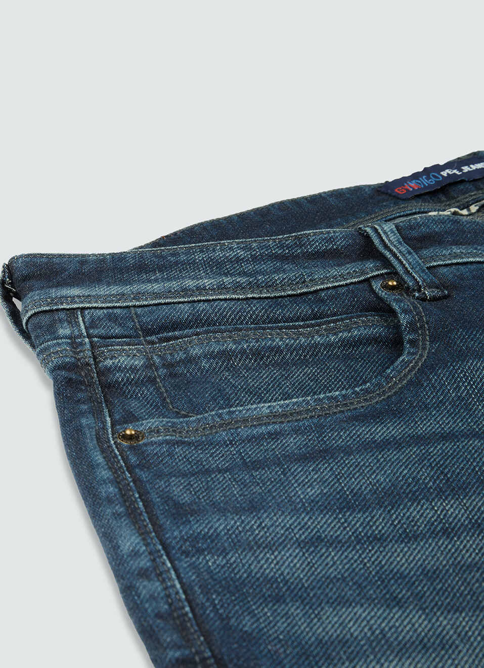 Men Blue Low Rise Slim Fit Gymindigo Jeans, , large image number 5