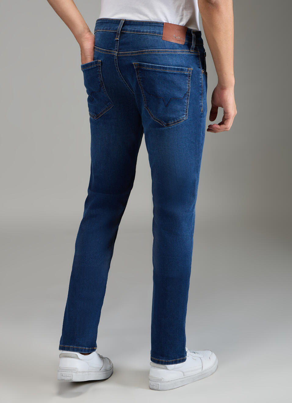 Men Blue Slim Fit Stretchable Jeans, , large image number 2