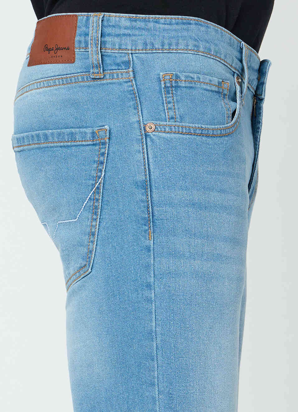 Men Blue Slim Fit Stretchable Jeans, , large image number 4