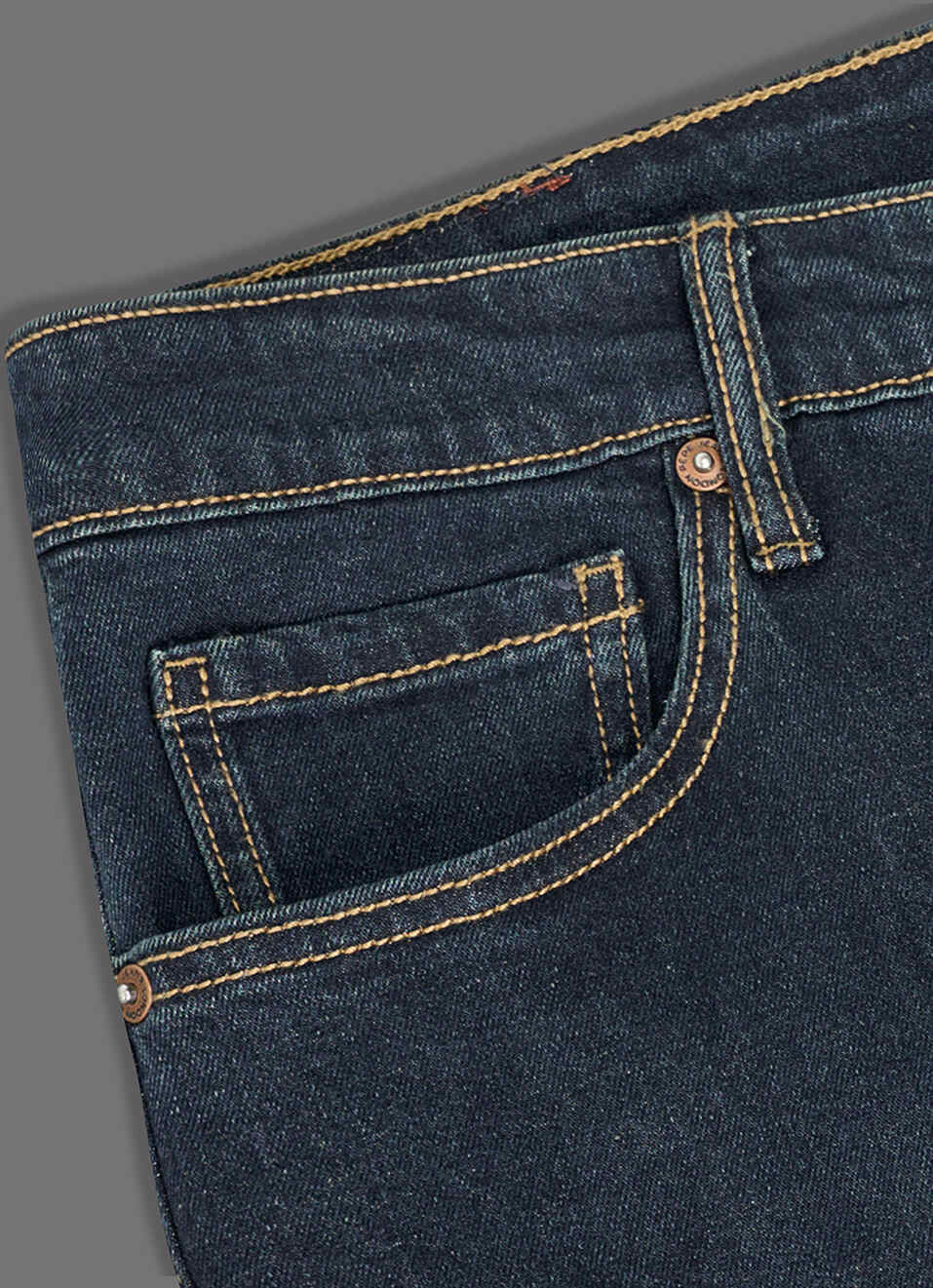 Men Navy Blue Mid-rise Slim Fit Jeans, , large image number 5