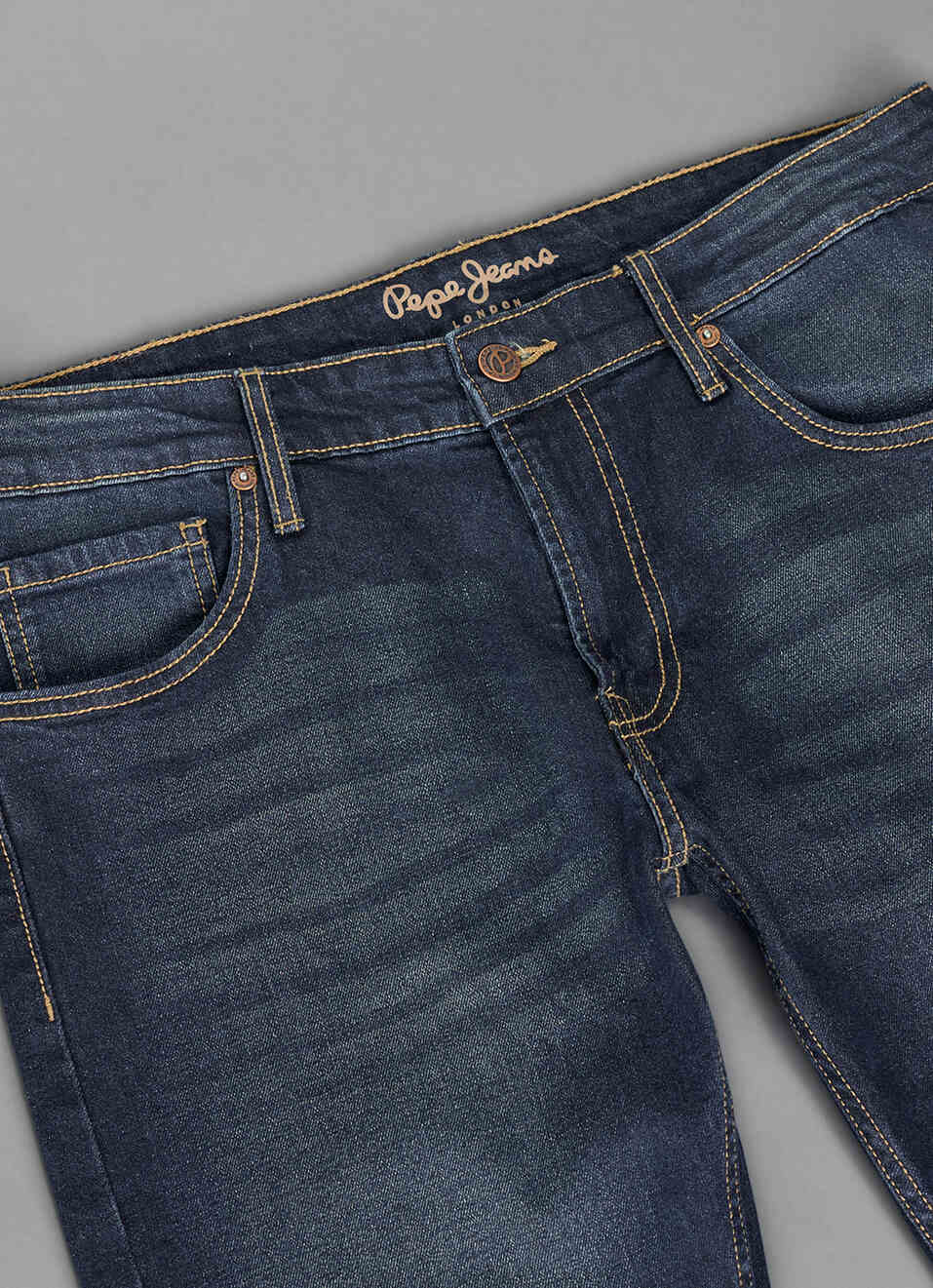 Men Dark Blue Mid-rise Slim Fit Jeans, , large image number 6