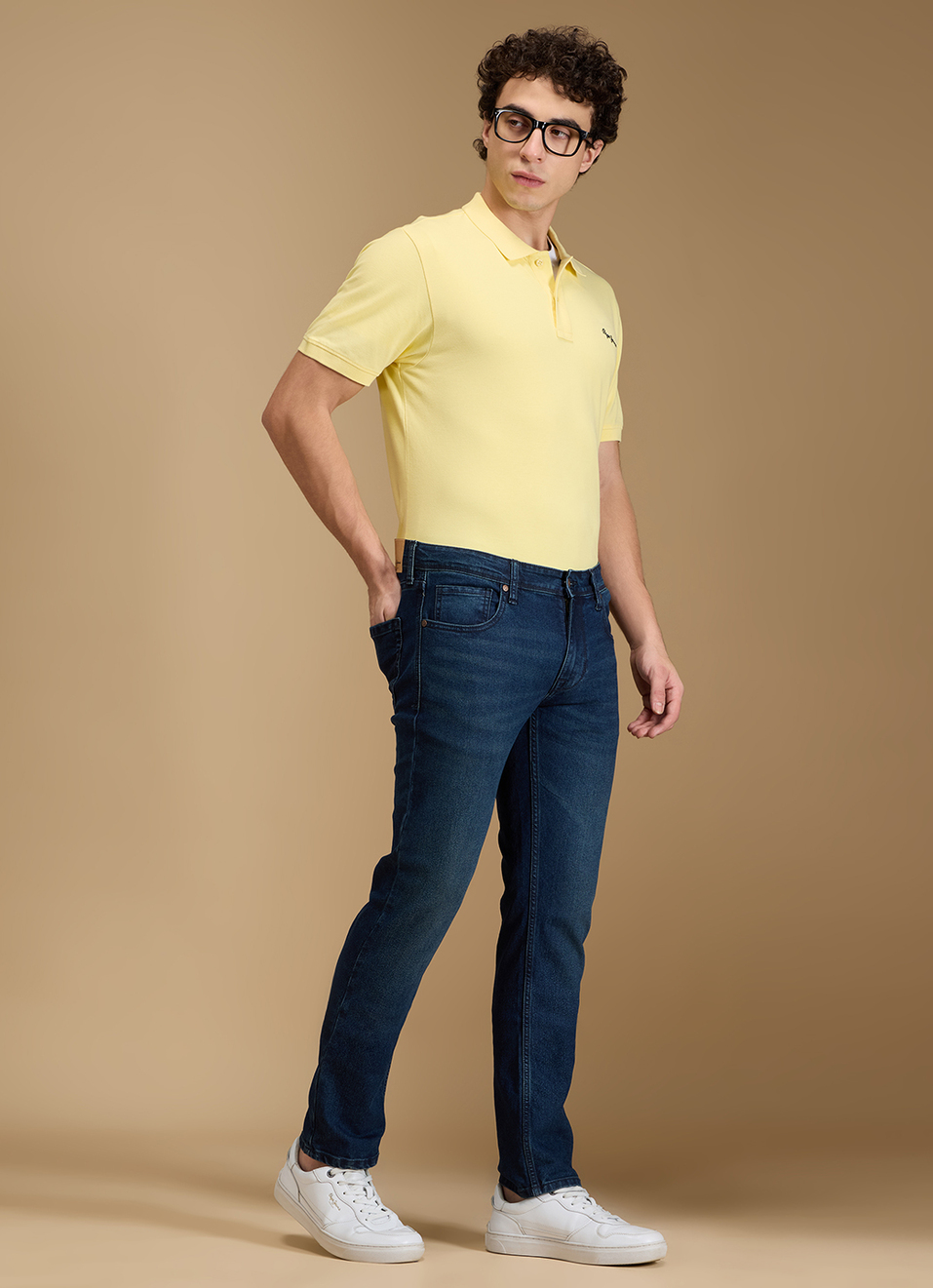 Men Blue Mid Rise Slim Fit Jeans, , large image number 3