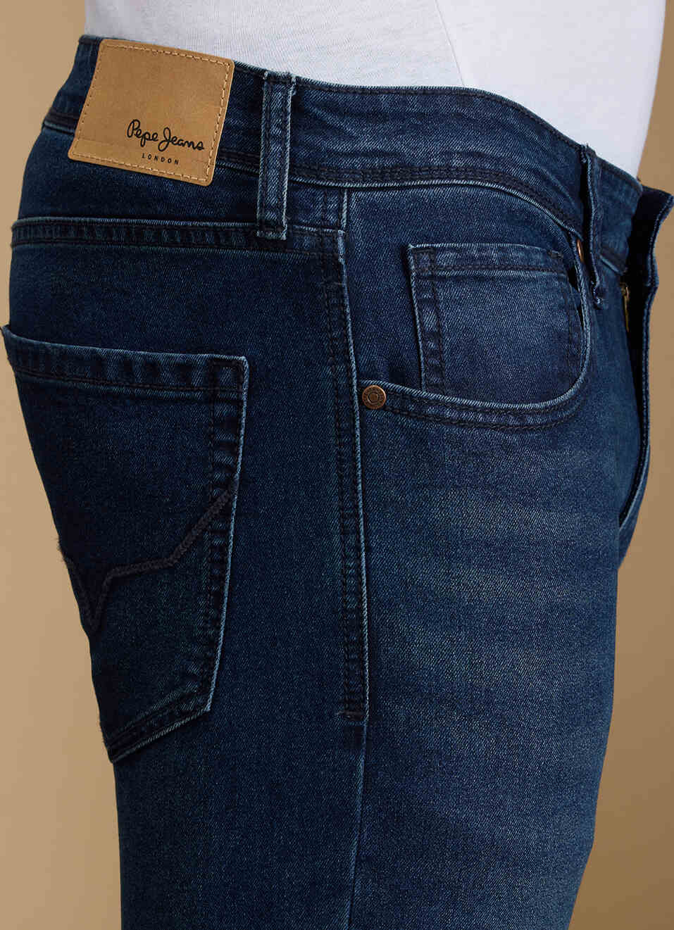 Men Blue Mid Rise Slim Fit Jeans, , large image number 4