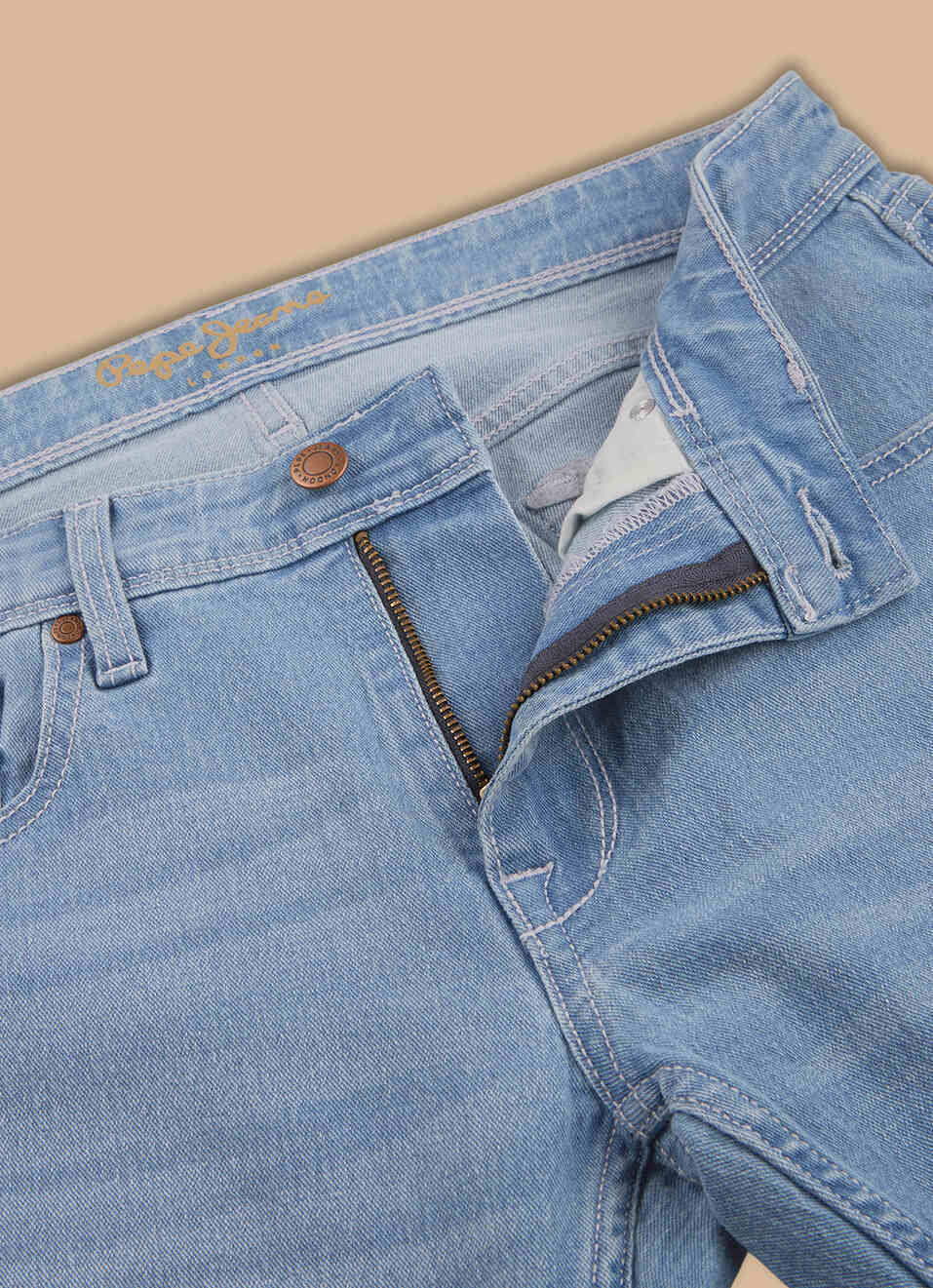 Men Light Blue Mid Rise Straight Fit Jeans, , large image number 7