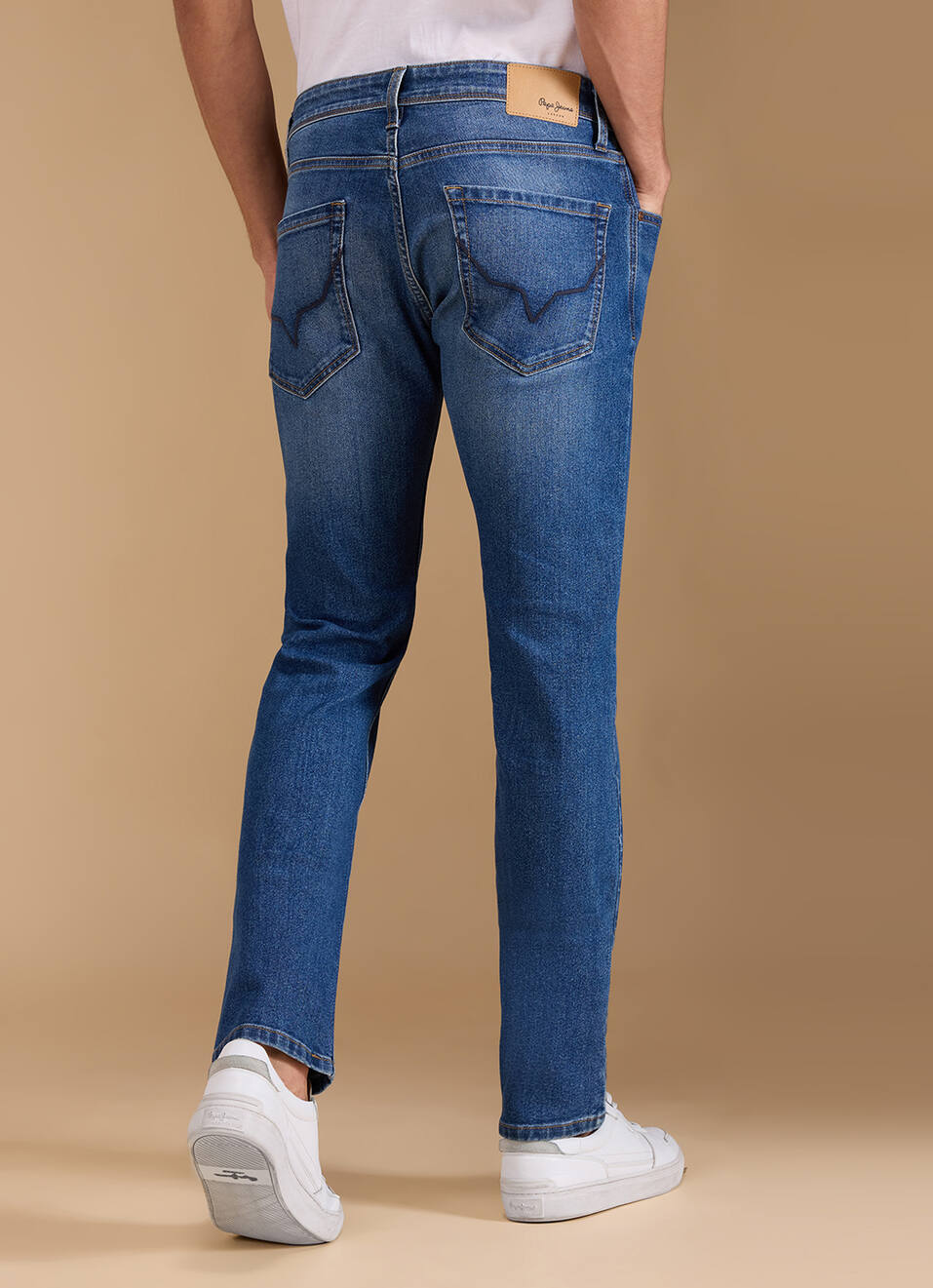 Men Blue Mid Rise Slim Fit Jeans, , large image number 3