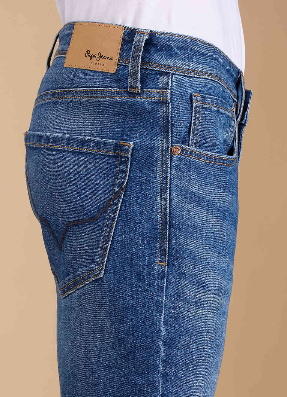 Men Blue Mid Rise Slim Fit Jeans, , large image number 4