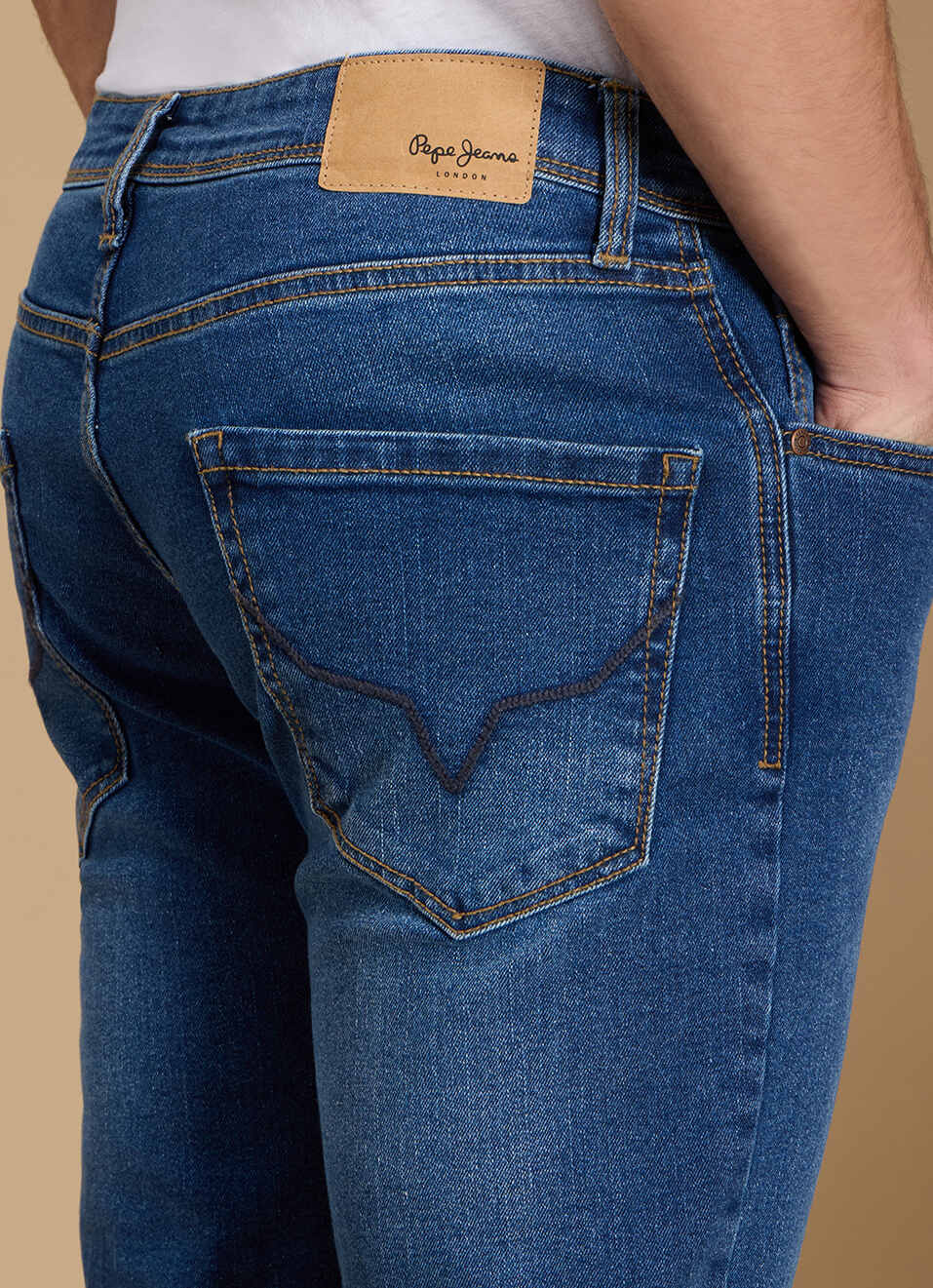 Men Blue Mid Rise Straight Fit Jeans, , large image number 5