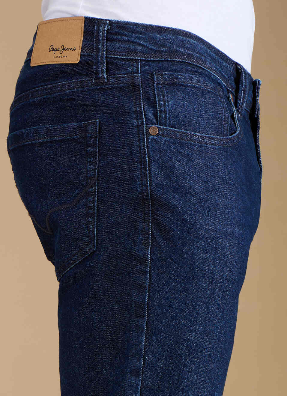 Men Dark Blue Mid Rise Bootcut Jeans, , large image number 4