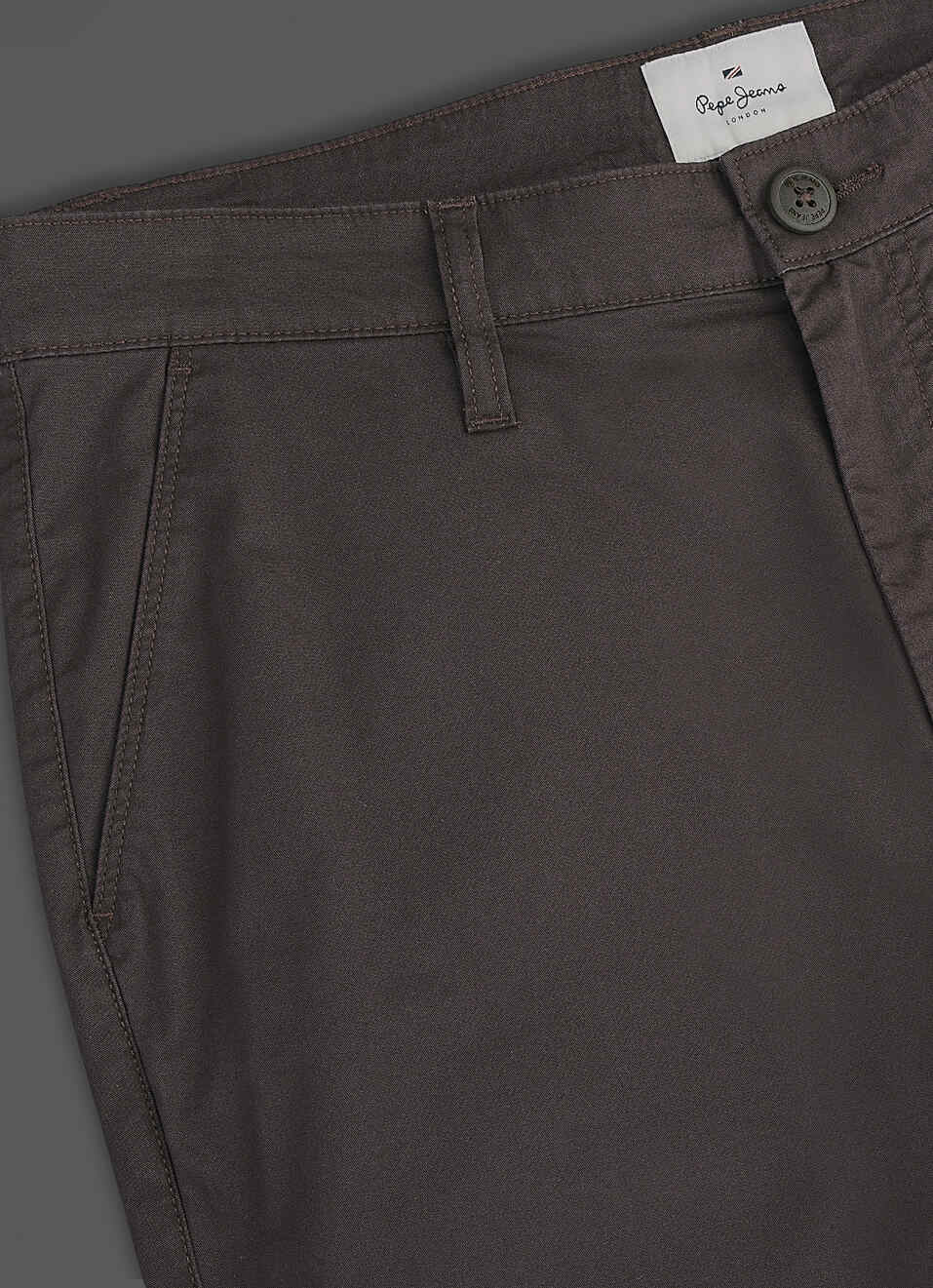 Men Brown Mid Rise Straight Fit Chino Pants, , large image number 5