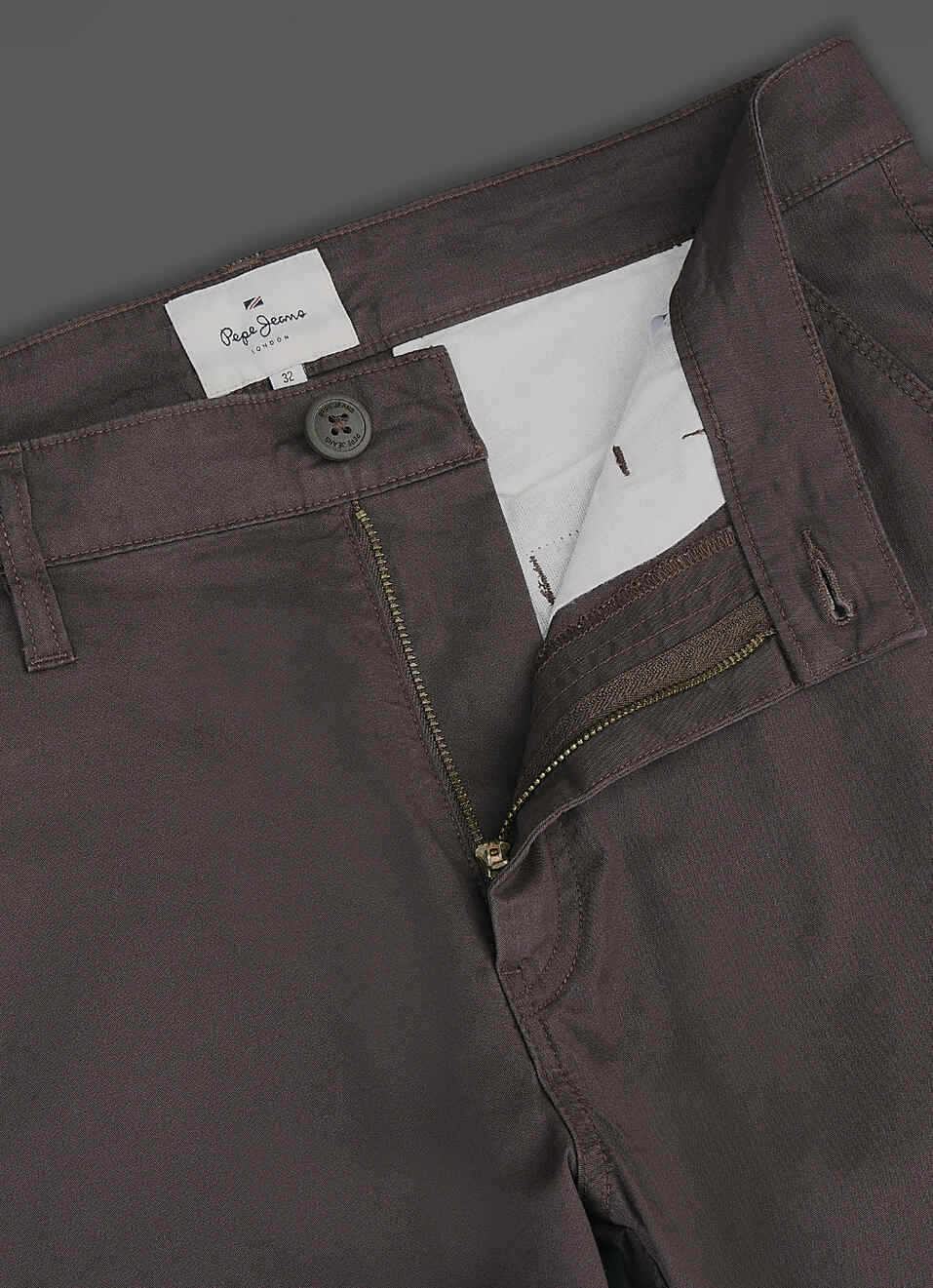 Men Brown Mid Rise Straight Fit Chino Pants, , large image number 6