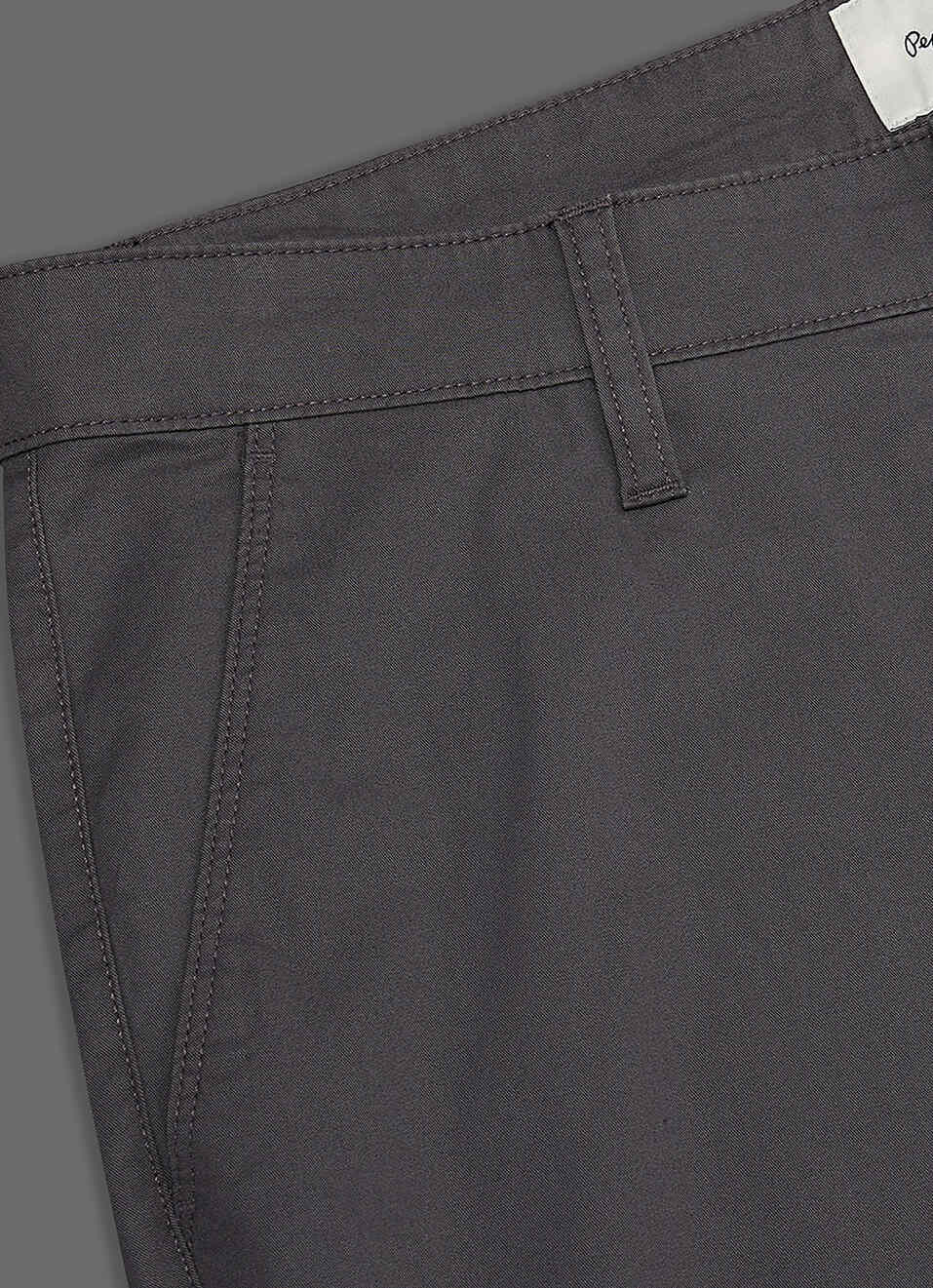 Men Grey Mid Rise Straight Fit Chino Pants, , large image number 5