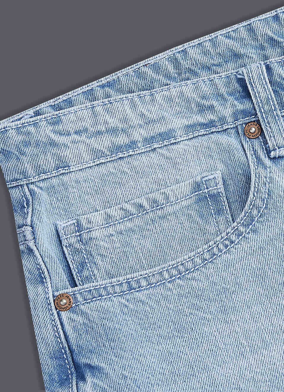 Men Blue Tapered Fit Mid Rise Jeans, , large image number 5