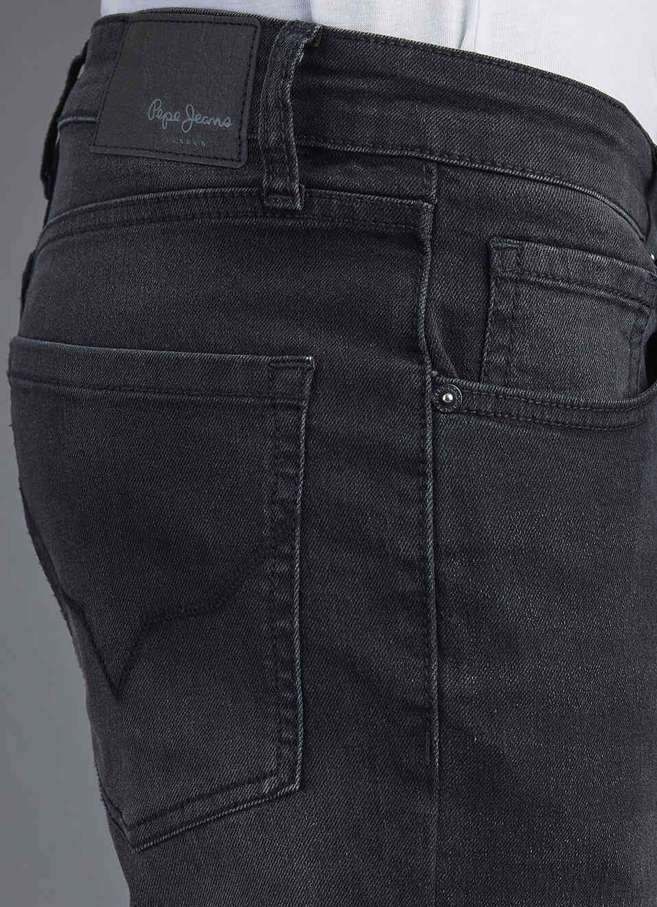 Men Black Slim Fit Mid Rise Stretchable Jeans, , large image number 4