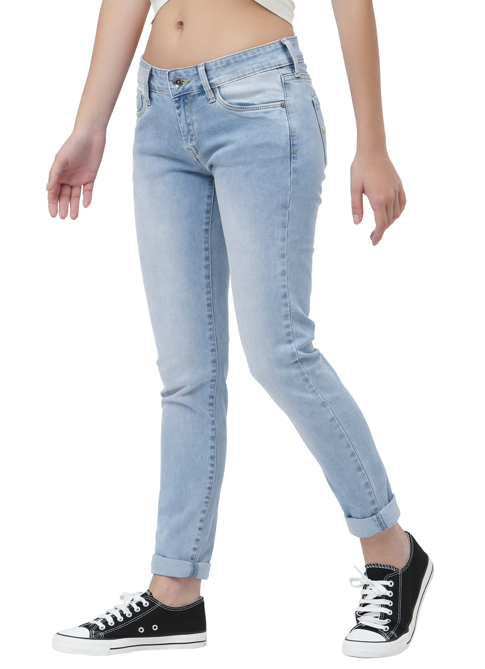 Lola Skinny Fit Mid Waist Jeans, , large image number 3