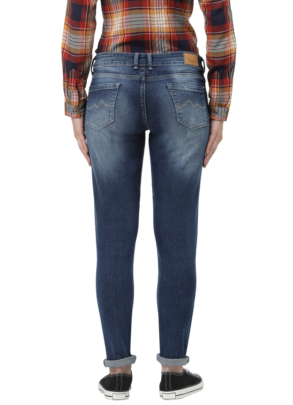 Lola Skinny Fit Mid Waist Jeans, , large image number 1