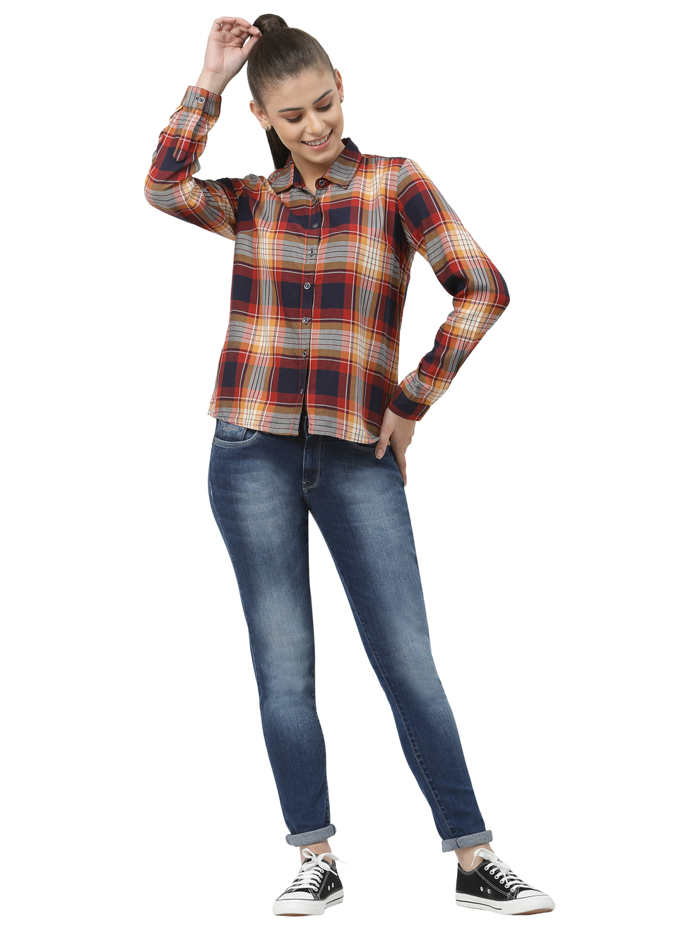 Lola Skinny Fit Mid Waist Jeans, , large image number 5