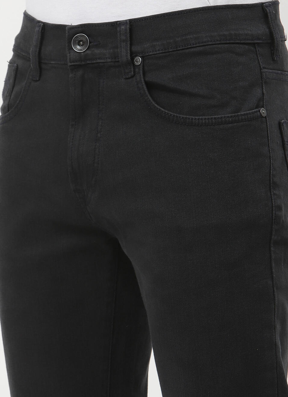 Holborne Regular Fit Mid Waist Straight Leg Jeans, , large image number 4