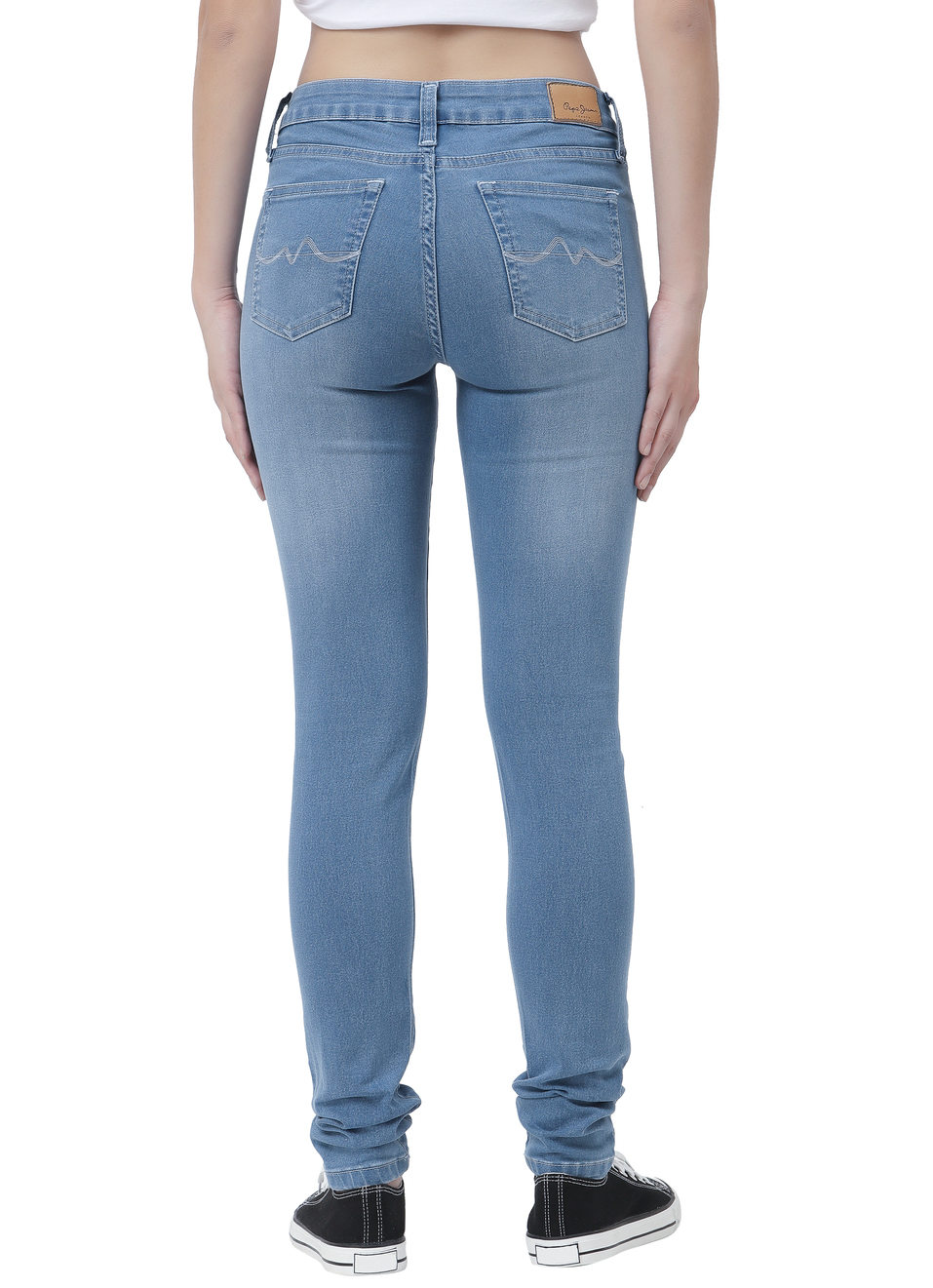 Lola Skinny Fit Mid Waist Jeans, , large image number 1