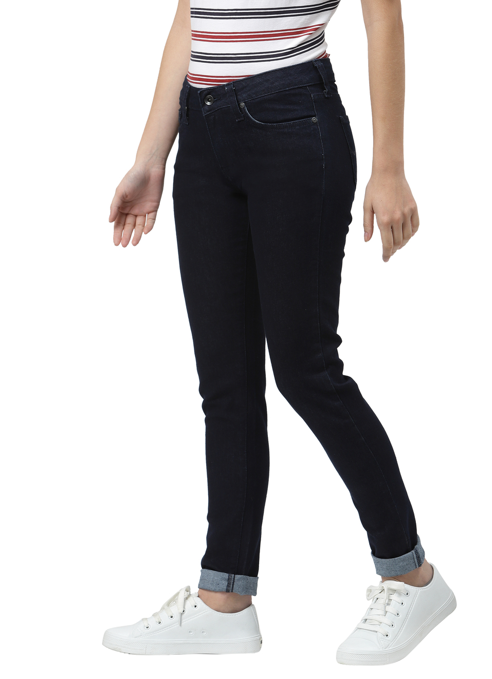 Lola Skinny Fit Mid Waist Jeans, , large image number 2