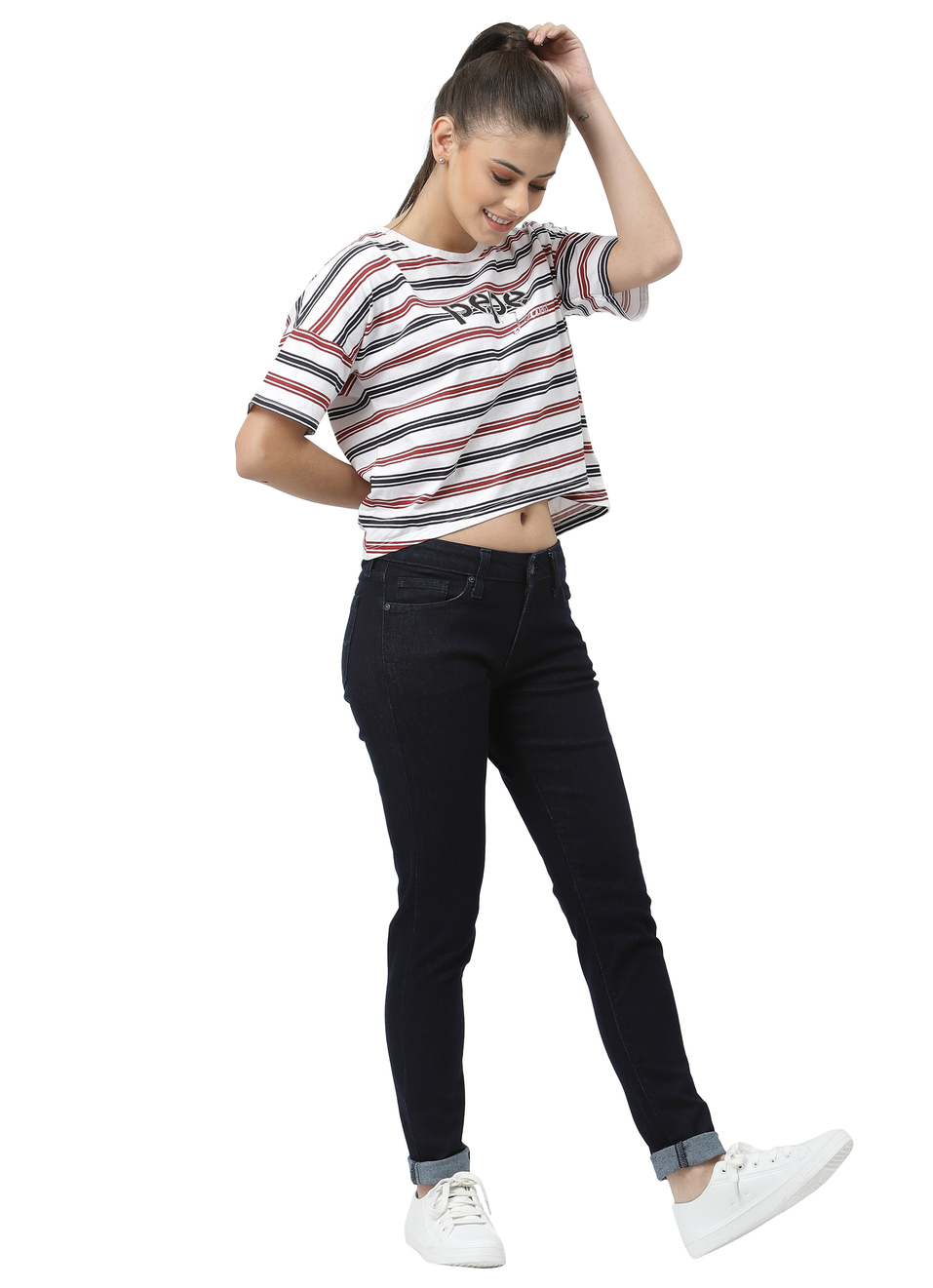 Lola Skinny Fit Mid Waist Jeans, , large image number 5