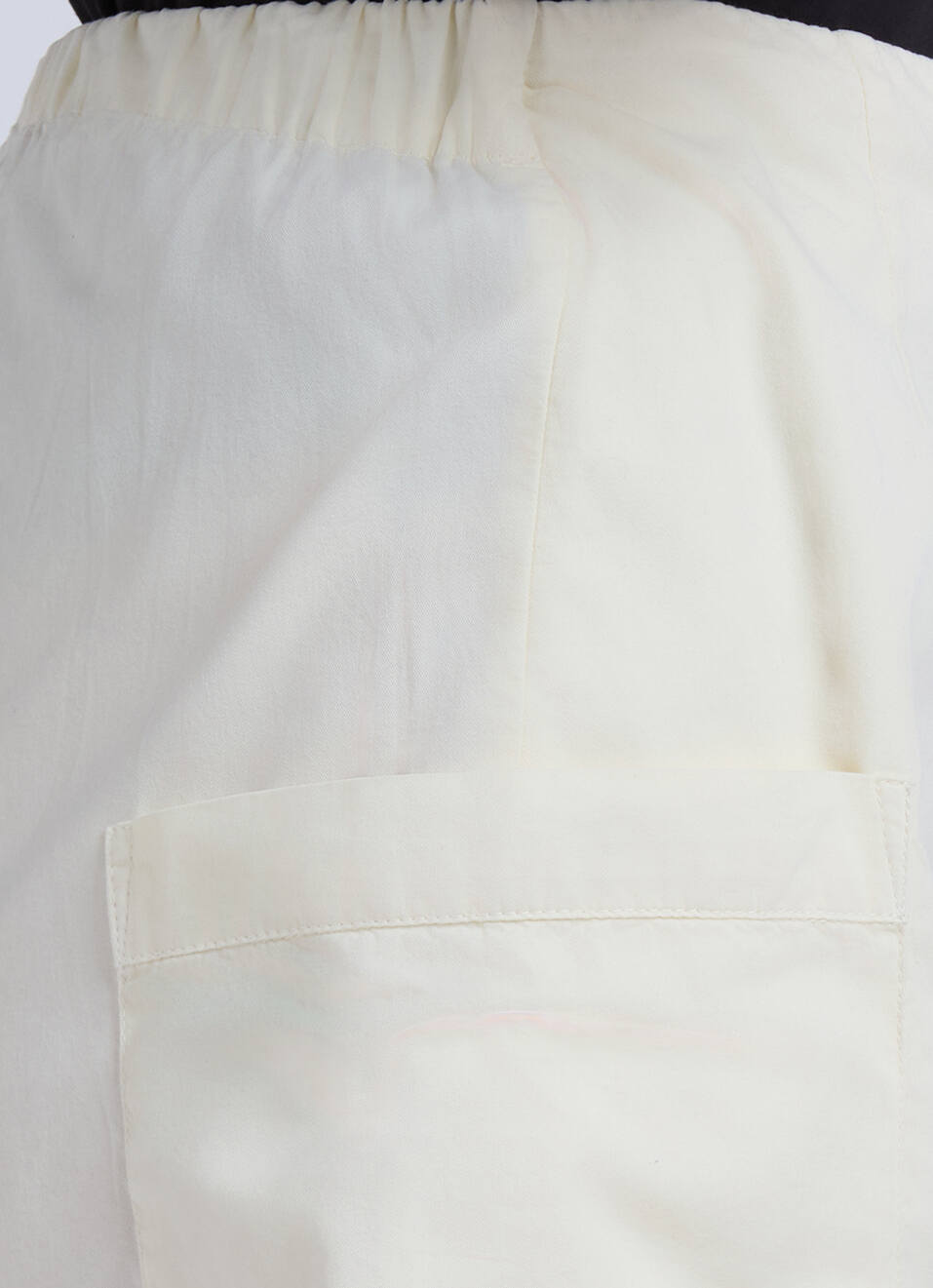 White Mid Waist Regular Fit Shorts, , large image number 4