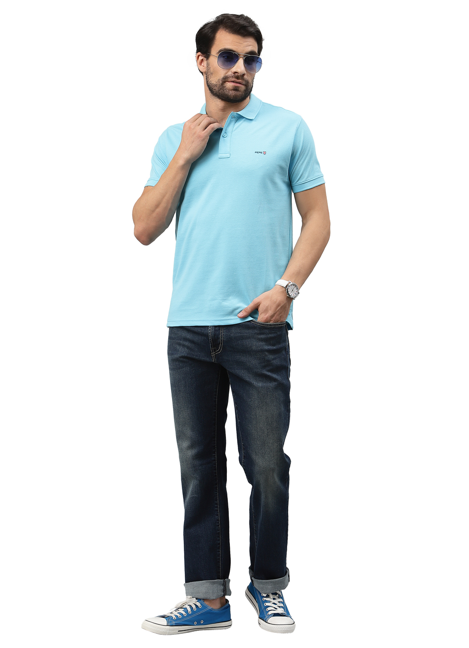 Holborne Regular Fit Mid Waist Straight Leg Jeans, , large image number 2