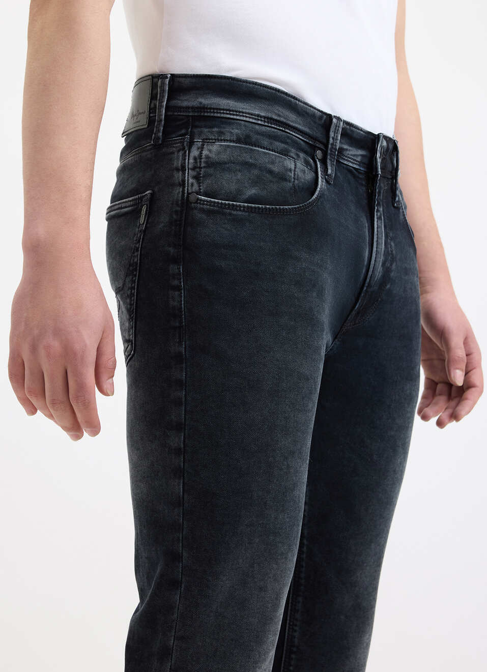 Men Blue Mid Rise Straight Jeans, , large image number 4