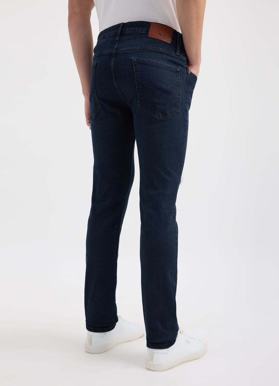 Men Blue Slim Tapered Fit Low Rise Jeans , , large image number 2